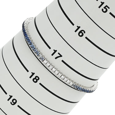 ダミアーニ DAMIANI タイムレス TIMELESS 20089702 ホワイトゴールド K18WG サファイア ダイヤモンド ブレスレット 青 テニスブレスレット