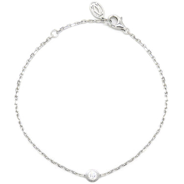 カルティエ Cartier ダムール B6063117 ホワイトゴールド K18WG ダイヤモンド ブレスレット 1Pダイヤ 750 18K 18金