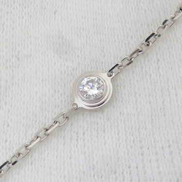 カルティエ Cartier ダムール B6063117 ホワイトゴールド K18WG ダイヤモンド ブレスレット 1Pダイヤ 750 18K 18金