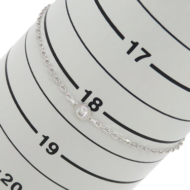 カルティエ Cartier ダムール B6063117 ホワイトゴールド K18WG ダイヤモンド ブレスレット 1Pダイヤ 750 18K 18金