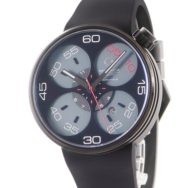 腕時計 メカニケヴェローチ MECCANICHE VELOCI クアトロ ヴァルヴォレ 44 ソロテンポ クラシック W127K276 自動巻き メンズ 新品同様 ブラック