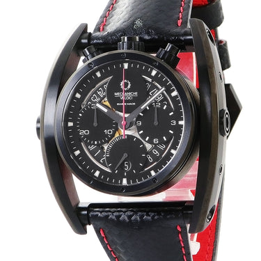 腕時計 メカニケヴェローチ MECCANICHE VELOCI クロノドライバー W130K265 自動巻き メンズ クロノグラフ スケルトン ブラックIPコーティング