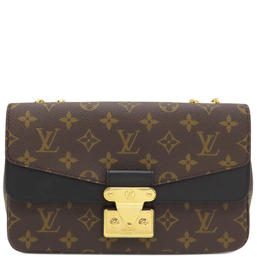 ルイヴィトン LOUIS VUITTON マルソー M46126 モノグラム モノグラムキャンバス ショルダーバッグ ゴールド金具 茶 黒 チェーンショルダー
