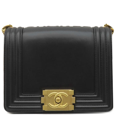 シャネル CHANEL ショルダーバッグ ブラック レザー ショルダーバッグ ゴールド金具 黒 ココマーク