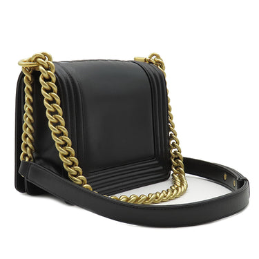 シャネル CHANEL ショルダーバッグ ブラック レザー ショルダーバッグ ゴールド金具 黒 ココマーク