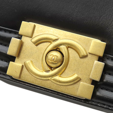 シャネル CHANEL ショルダーバッグ ブラック レザー ショルダーバッグ ゴールド金具 黒 ココマーク