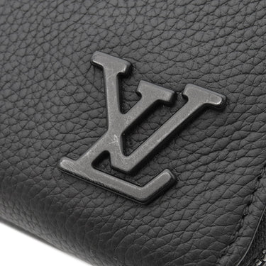 ルイヴィトン LOUIS VUITTON アルファ ウェアラブル ウォレット M59161 ノワール グレインカーフレザー ショルダーバッグ ブラック金具 黒 LVアエログラム