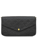 ルイヴィトン LOUIS VUITTON ポシェット フェリシー M82477 ブラック モノグラムアンプラント チェーンウォレット ゴールド金具 チェーンショルダー ポーチ 黒