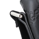 グッチ GUCCI グッチシマ メッセンジャーバッグ 406408 ブラック レザー ショルダーバッグ シルバー金具 黒