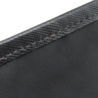プラダ PRADA メタルロゴ BT0687 ブラック ナイロン レザー ショルダーバッグ ゴールド金具 黒