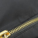 プラダ PRADA メタルロゴ BT0687 ブラック ナイロン レザー ショルダーバッグ ゴールド金具 黒