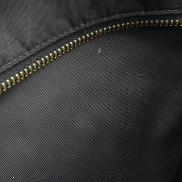 プラダ PRADA メタルロゴ BT0687 ブラック ナイロン レザー ショルダーバッグ ゴールド金具 黒