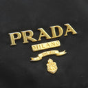 プラダ PRADA メタルロゴ BT0687 ブラック ナイロン レザー ショルダーバッグ ゴールド金具 黒