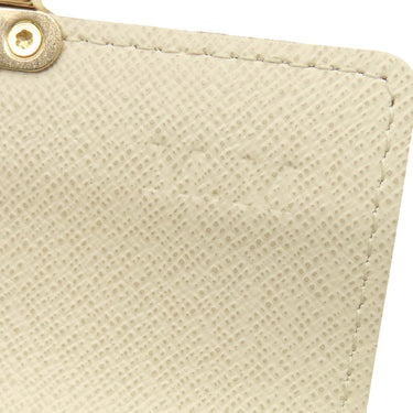 ルイヴィトン LOUIS VUITTON ポルトフォイユ コアラ N60013 ダミエアズール ダミエアズールキャンバス 三つ折り財布 ゴールド金具 白 イニシャル刻印あり