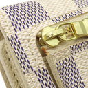ルイヴィトン LOUIS VUITTON ポルトフォイユ コアラ N60013 ダミエアズール ダミエアズールキャンバス 三つ折り財布 ゴールド金具 白 イニシャル刻印あり