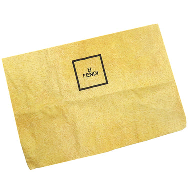 フェンディ FENDI ズッカ ブラウン×ダークブラウン キャンバス レザー ハンドバッグ シルバー金具 茶 FF