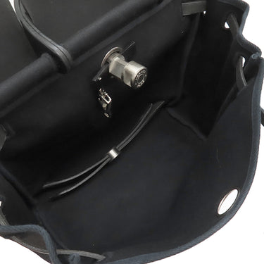エルメス HERMES エールバッグ アドPM ブラック トワルオフィシエ ヴァッシュハンター 2WAYバッグ マットシルバー金具 黒 リュック バックパック