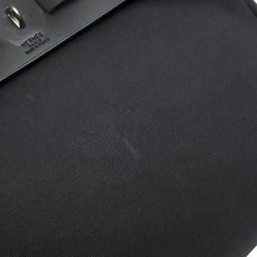 エルメス HERMES エールバッグ アドPM ブラック トワルオフィシエ ヴァッシュハンター 2WAYバッグ マットシルバー金具 黒 リュック バックパック