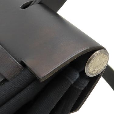 エルメス HERMES エールバッグ アドPM ブラック トワルオフィシエ ヴァッシュハンター 2WAYバッグ マットシルバー金具 黒 リュック バックパック