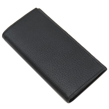 グッチ GUCCI GGマーモント ロングウォレット 423740 ブラック カーフスキンレザー 長財布 ヴィンテージ金具 黒 二つ折り財布