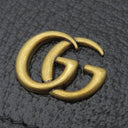 グッチ GUCCI GGマーモント ロングウォレット 423740 ブラック カーフスキンレザー 長財布 ヴィンテージ金具 黒 二つ折り財布