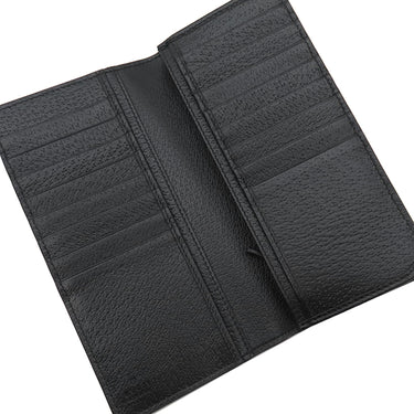 グッチ GUCCI GGマーモント ロングウォレット 423740 ブラック カーフスキンレザー 長財布 ヴィンテージ金具 黒 二つ折り財布