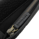グッチ GUCCI GGマーモント ロングウォレット 423740 ブラック カーフスキンレザー 長財布 ヴィンテージ金具 黒 二つ折り財布