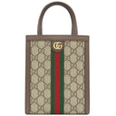 グッチ GUCCI スーパー ミニバッグ 772317 ベージュ×エボニー GGスプリームキャンバス 2WAYバッグ ゴールド金具 茶 ハンドバッグ ショルダー