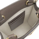 グッチ GUCCI スーパー ミニバッグ 772317 ベージュ×エボニー GGスプリームキャンバス 2WAYバッグ ゴールド金具 茶 ハンドバッグ ショルダー