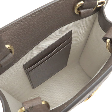 グッチ GUCCI スーパー ミニバッグ 772317 ベージュ×エボニー GGスプリームキャンバス 2WAYバッグ ゴールド金具 茶 ハンドバッグ ショルダー