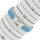 エルメス HERMES クリックH PM ブルー×シルバー メタル エナメル ブレスレット シルバー金具 Hブレス 水色