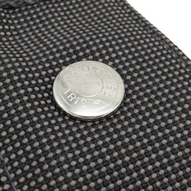 エルメス HERMES エールライントート PM グレー キャンバス トートバッグ シルバー金具 鍵/カデナ欠品