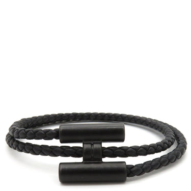 エルメス HERMES トゥルニ トレッセ ブラック スイフト メタル T3 ブレスレット ブラック金具 黒