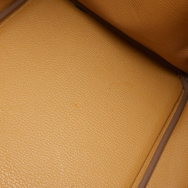 エルメス HERMES バーキン40 ナチュラルサブレ トゴ ハンドバッグ ゴールド金具 茶