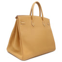 エルメス HERMES バーキン40 ナチュラルサブレ トゴ ハンドバッグ ゴールド金具 茶