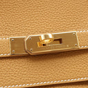 エルメス HERMES バーキン40 ナチュラルサブレ トゴ ハンドバッグ ゴールド金具 茶