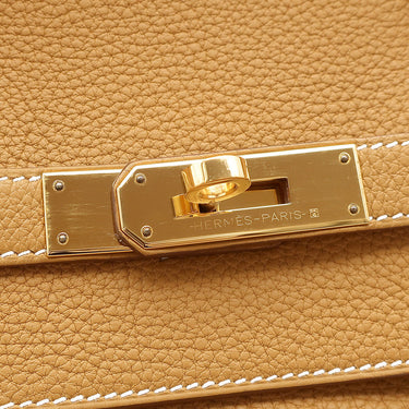 エルメス HERMES バーキン40 ナチュラルサブレ トゴ ハンドバッグ ゴールド金具 茶