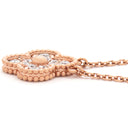 ヴァンクリーフアーペル Van Cleef & Arpels ヴィンテージアルハンブラ ペンダント VCARP2R300 ローズゴールド K18PG ダイヤモンド ネックレス ピンクゴールド 12Pダイヤ