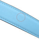 エルメス HERMES リンディ ミニ 20 セレスト スイフト ショルダーバッグ シルバー金具 新品 未使用 水色