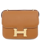 エルメス HERMES コンスタンス3 ミニ ミロワール ゴールド ヴォーエプソン ショルダーバッグ マットゴールド金具 新品 未使用 茶