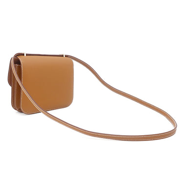 エルメス HERMES コンスタンス3 ミニ ミロワール ゴールド ヴォーエプソン ショルダーバッグ マットゴールド金具 新品 未使用 茶