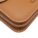 エルメス HERMES コンスタンス3 ミニ ミロワール ゴールド ヴォーエプソン ショルダーバッグ マットゴールド金具 新品 未使用 茶
