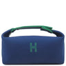 エルメス HERMES ブリッド ア ブラック PM マリン トワルアッシュ ポーチ シルバー金具 新品 未使用 紺 ハンドバッグ バニティバッグ