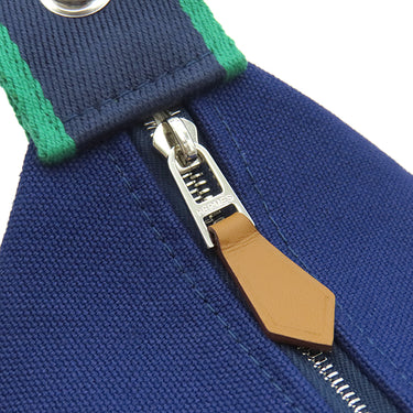 エルメス HERMES ブリッド ア ブラック PM マリン トワルアッシュ ポーチ シルバー金具 新品 未使用 紺 ハンドバッグ バニティバッグ