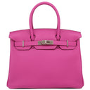 エルメス HERMES バーキン30 マグノリア トリヨンクレマンス ハンドバッグ シルバー金具