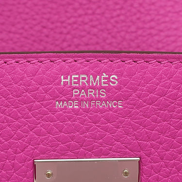 エルメス HERMES バーキン30 マグノリア トリヨンクレマンス ハンドバッグ シルバー金具
