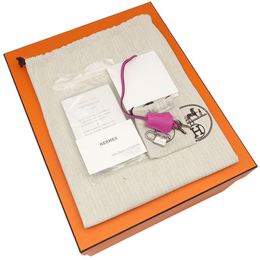 エルメス HERMES バーキン30 マグノリア トリヨンクレマンス ハンドバッグ シルバー金具