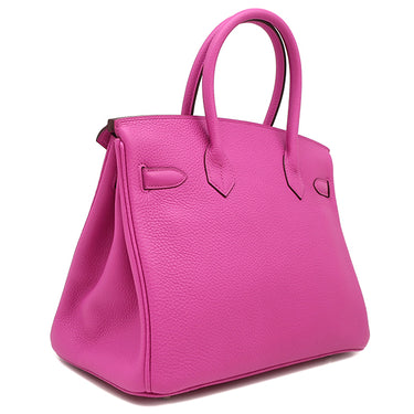 エルメス HERMES バーキン30 マグノリア トリヨンクレマンス ハンドバッグ シルバー金具