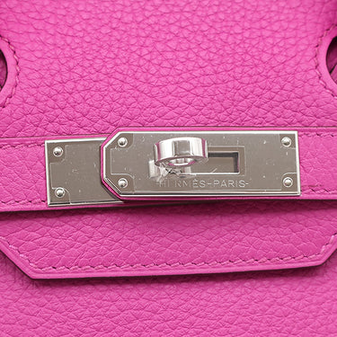 エルメス HERMES バーキン30 マグノリア トリヨンクレマンス ハンドバッグ シルバー金具