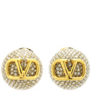 ヴァレンティノ VALENTINO Vロゴ シグネチャー ゴールド ラインストーン GP イヤリング